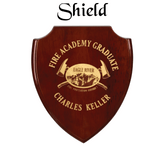 Piano Finish Shield Plaque